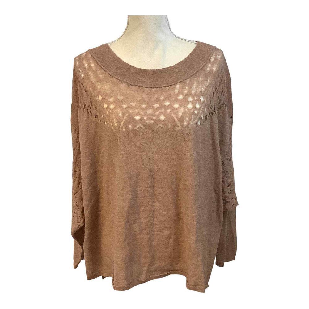 Free People Oversized Delicate‎ Sweater High Low Hem Small